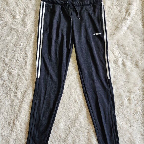 Adidas Women's Black Essentials 3-Stripes Tricot Pants Size: M - Picture 2 of 12